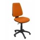 Silla Elche CP bali naranja ruedas de parquet